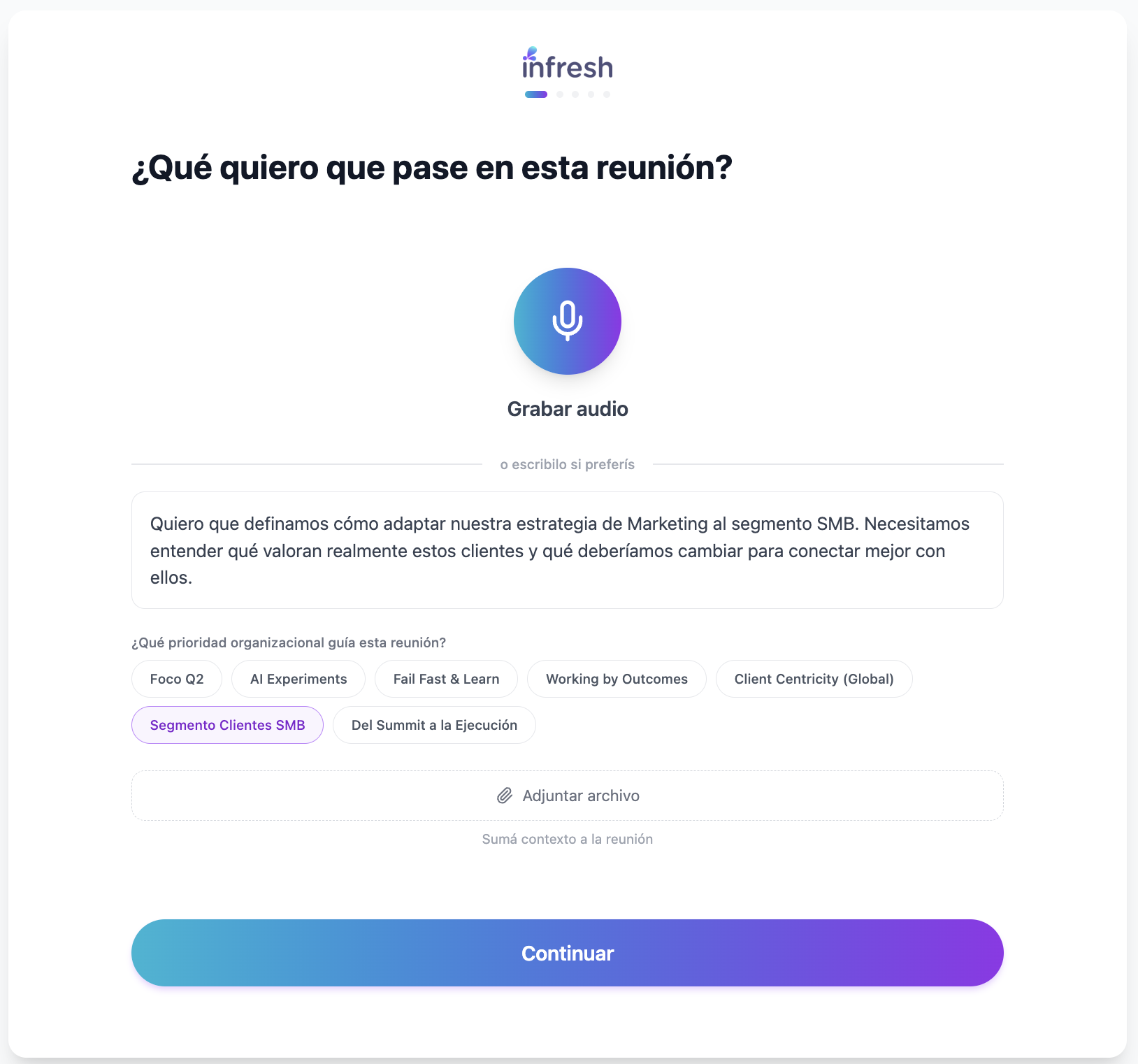 Vista previa de Objetivo del Líder